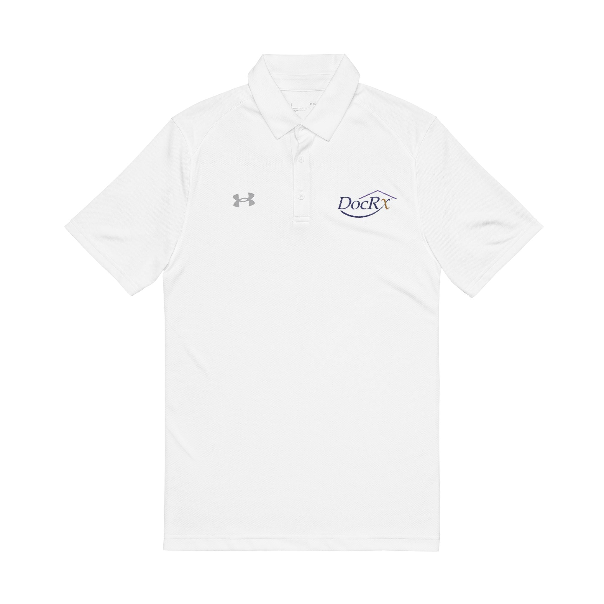 DocRx Under Armour Men's White Polo