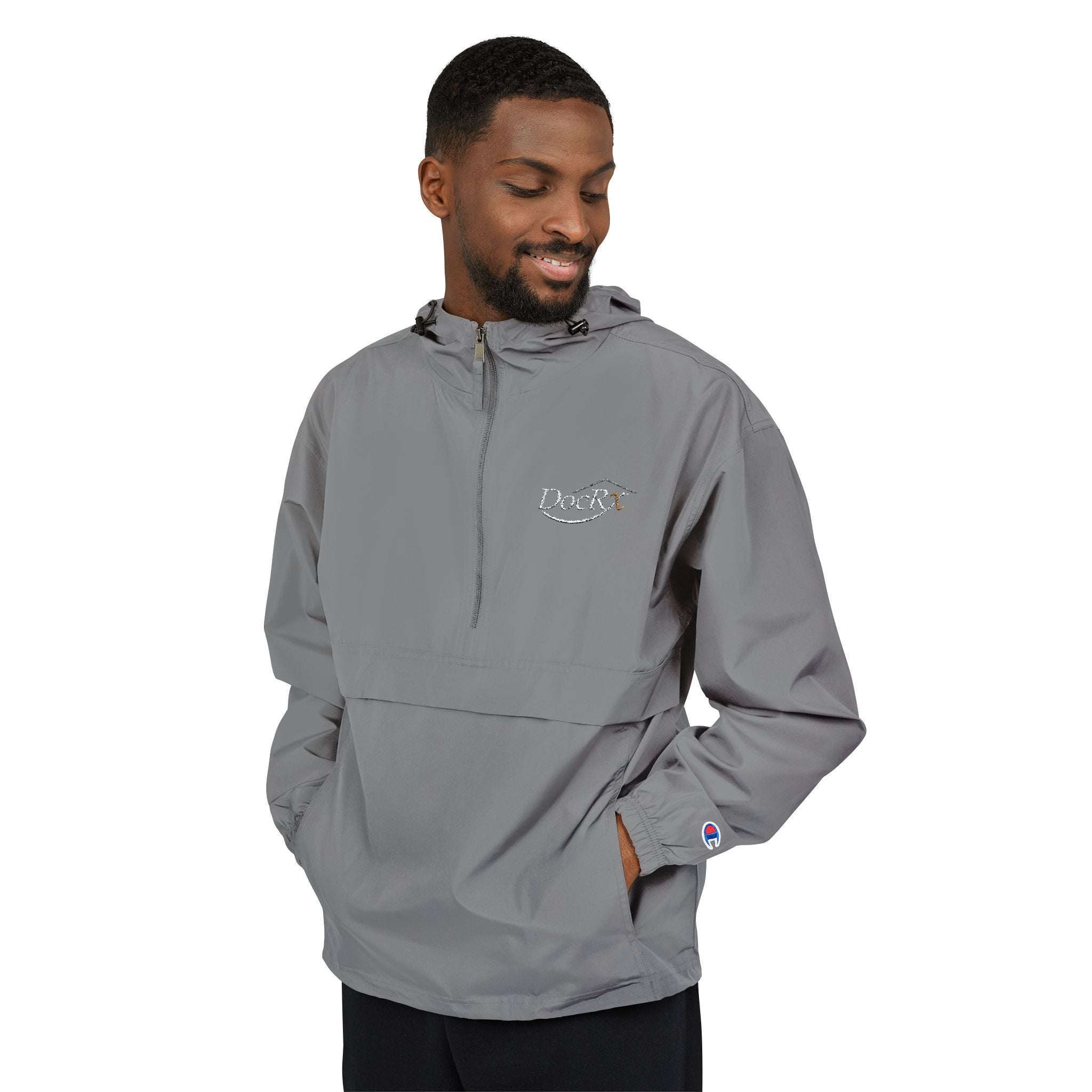 DocRx Champion Packable Lightweight Hooded Windbreaker